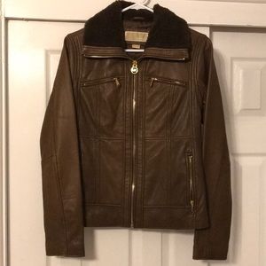 Michael kors leather jacket